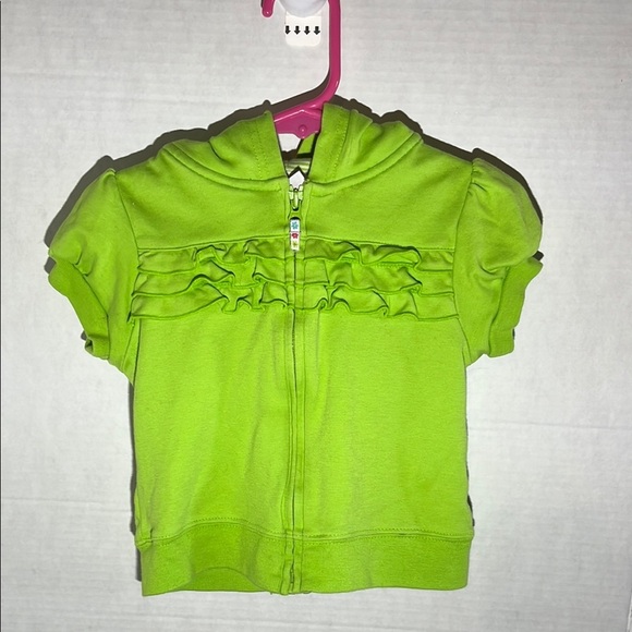 Carter's Green Sweatshirt with Zipper Details - Picture 1 of 6